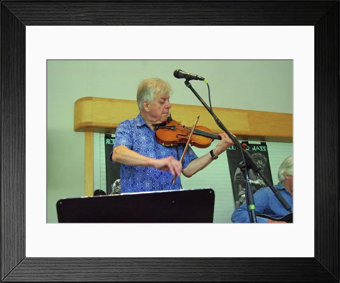 Framed Print : Mike Piggott, Mike Piggott's Hot Club Trio, The Hawth, Crawley, West Sussex, 20 July 2025 Framed Print : Mike Piggott, Mike Piggott's Hot Club Trio, The Hawth, Crawley, West Sussex, 20 July 2025