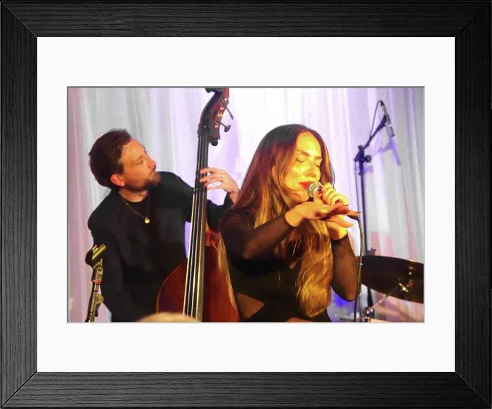 Framed Print : Georgia Cecile Quartet, Watermill Jazz Club, Dorking, Surrey, 7 October 2025 Framed Print : Georgia Cecile Quartet, Watermill Jazz Club, Dorking, Surrey, 7 October 2025
