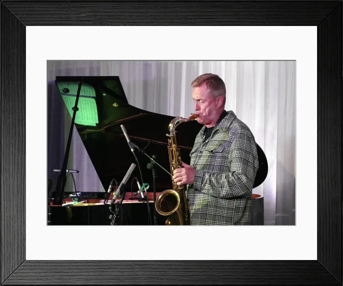 Framed Print : Tommy Smith, Simcock - Smith Duo, Watermill Jazz Club, Dorking, Surrey, 14 October 2025 Framed Print : Tommy Smith, Simcock - Smith Duo, Watermill Jazz Club, Dorking, Surrey, 14 October 2025