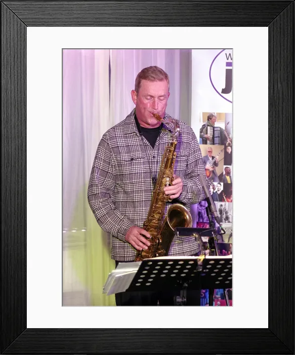 Framed Print : Tommy Smith, Simcock - Smith Duo, Watermill Jazz Club, Dorking, Surrey, 14 October 2025 Framed Print : Tommy Smith, Simcock - Smith Duo, Watermill Jazz Club, Dorking, Surrey, 14 October 2025