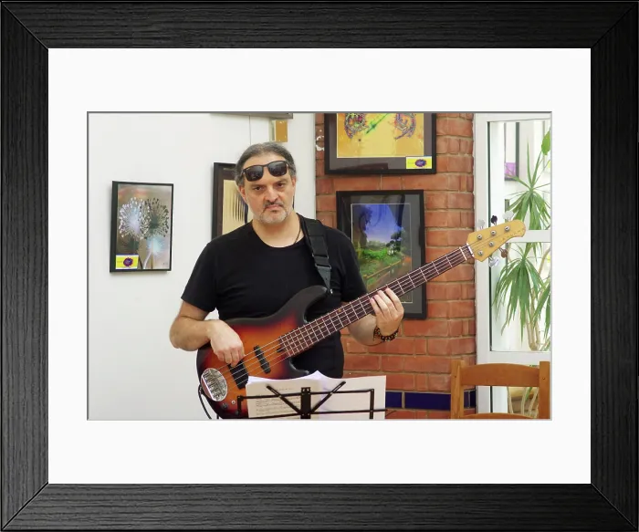 Framed Print : Giovanni Crescenzi, Ruta Di Trio, Clocktower Cafe Jazz Club, Croyden, London, 24 July 2025