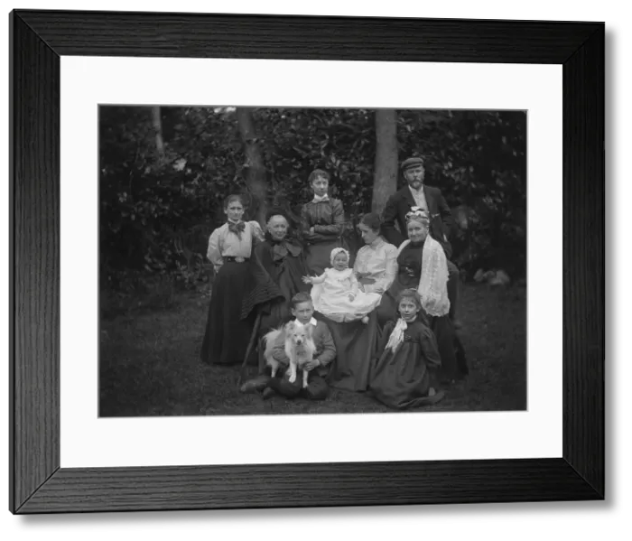 Framed Print : L'Estrange family at Bache Hall - Chester Framed Print : L'Estrange family at Bache Hall - Chester
