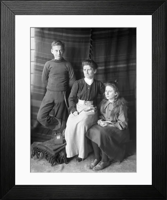 Framed Print : Robert Augustus Henry L'Estrange's family from left Frederick Robert L'Estrange (son)... 1906 Framed Print : Robert Augustus Henry L'Estrange's family from left Frederick Robert L'Estrange (son)... 1906
