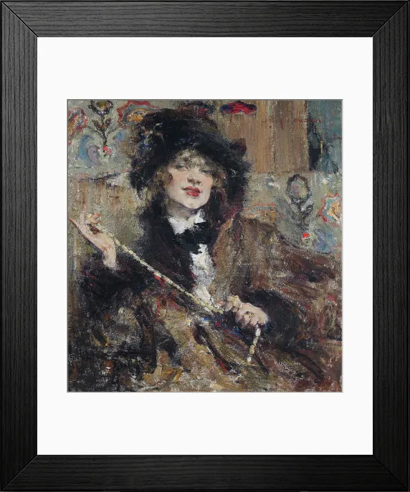 Framed Print : Portrait of Mademoiselle Podbelskaya, 1912 Framed Print : Portrait of Mademoiselle Podbelskaya, 1912