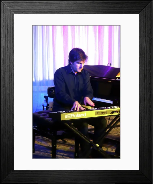 Framed Print : Euan Stevenson, Georgia Cecile Quartet, Watermill Jazz Club, Dorking, Surrey, 7 October 2025 Framed Print : Euan Stevenson, Georgia Cecile Quartet, Watermill Jazz Club, Dorking, Surrey, 7 October 2025