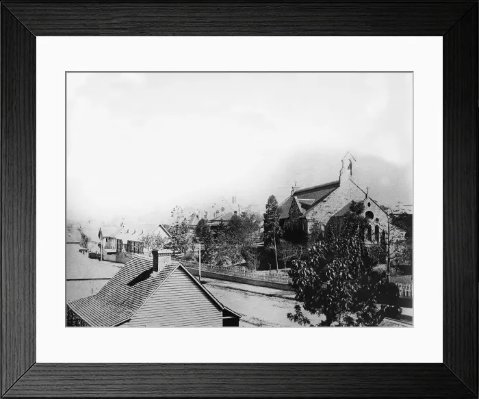 Framed Print : All Saints Anglican Church Wickham Terrace, Brisbane, Queensland, 1888 Framed Print : All Saints Anglican Church Wickham Terrace, Brisbane, Queensland, 1888