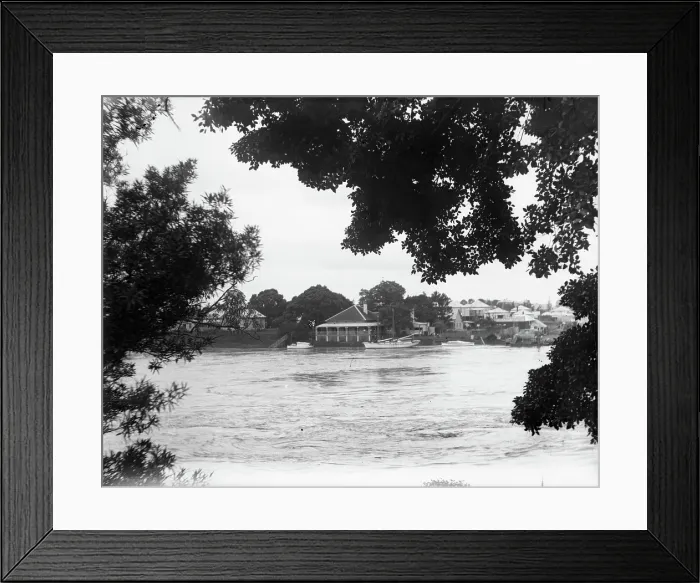 Framed Print : River in flood, (Brisbane?), c1900s. Creator: Robert Augustus Henry L'Estrange. River in flood, (Brisbane?), c1900s. Creator: Robert Augustus Henry L'Estrange Framed Print : River in flood, (Brisbane?), c1900s. Creator: Robert Augustus Henry L'Estrange. River in flood, (Brisbane?), c1900s. Creator: Robert Augustus Henry L'Estrange