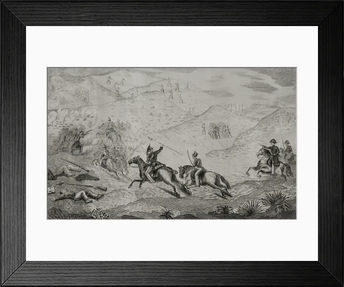 Framed Print : First Carlist War (1833-1840): The front in Valencia, Battle of Chiva (2nd April 1836), 1845. Creators: Antonio Gomez y Cros, Jose Gomez Framed Print : First Carlist War (1833-1840): The front in Valencia, Battle of Chiva (2nd April 1836), 1845. Creators: Antonio Gomez y Cros, Jose Gomez