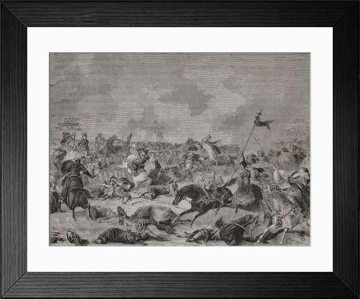 Framed Print : Napoleonic Wars: Battle of Mount Tabor (16 April 1799), 1879. Creator: Adolphe Francois Pannemaker Framed Print : Napoleonic Wars: Battle of Mount Tabor (16 April 1799), 1879. Creator: Adolphe Francois Pannemaker