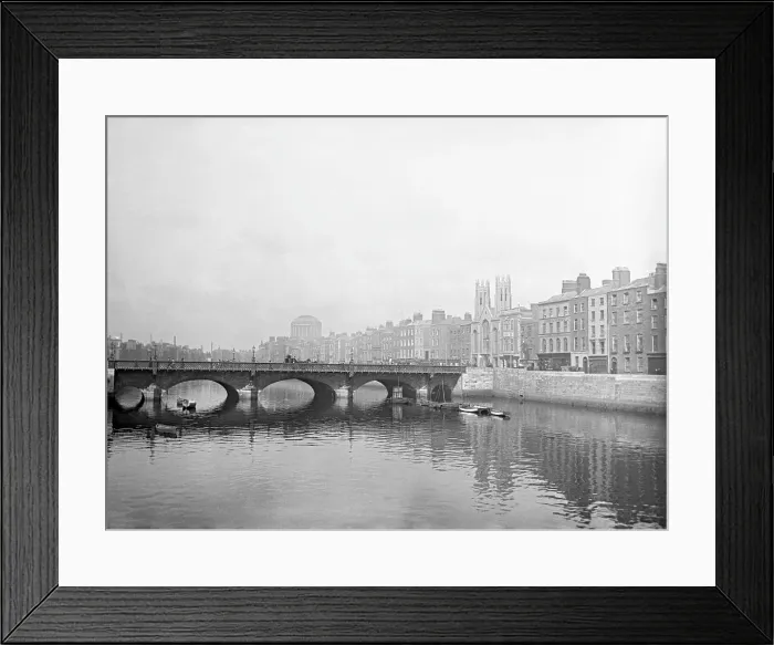 Framed Print : Grattan bridge on the River Liffey and the Ormond Quay Presbyterian Church, Dublin, Ireland, c1898 Framed Print : Grattan bridge on the River Liffey and the Ormond Quay Presbyterian Church, Dublin, Ireland, c1898