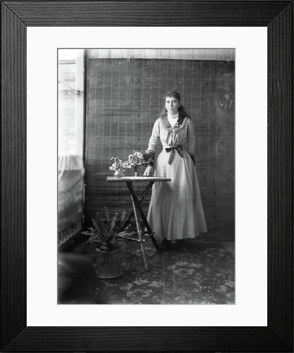 Framed Print : Portrait of lady - unknown, c1900s. Creator: Robert Augustus Henry L'Estrange. Portrait of lady - unknown, c1900s. Creator: Robert Augustus Henry L'Estrange Framed Print : Portrait of lady - unknown, c1900s. Creator: Robert Augustus Henry L'Estrange. Portrait of lady - unknown, c1900s. Creator: Robert Augustus Henry L'Estrange