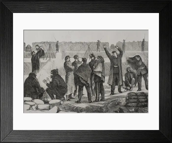 Framed Print : Franco-Prussian War (1870-1871): Siege of Paris, 1871. Creator: Enrique Laporta Valor Framed Print : Franco-Prussian War (1870-1871): Siege of Paris, 1871. Creator: Enrique Laporta Valor