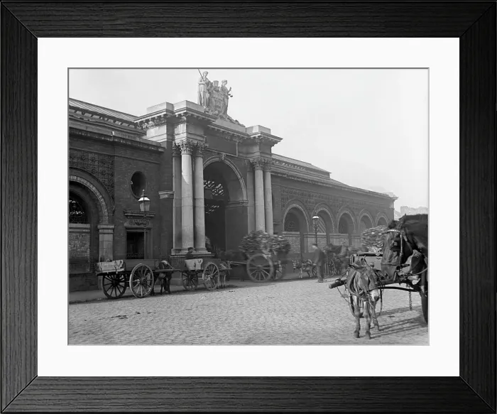 Framed Print : Municipal building and street scene - possibly Ireland, c1890s. Creator: Robert Augustus Henry L'Estrange. Municipal building and street scene - possibly Ireland, c1890s Framed Print : Municipal building and street scene - possibly Ireland, c1890s. Creator: Robert Augustus Henry L'Estrange. Municipal building and street scene - possibly Ireland, c1890s
