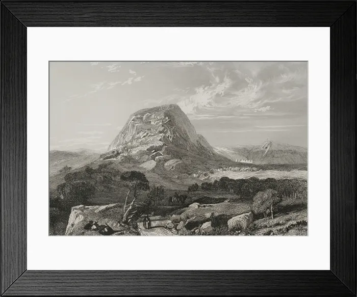 Framed Print : Mount Tabor, Lower Galilee, 1840. Creator: Emile Rouargue Framed Print : Mount Tabor, Lower Galilee, 1840. Creator: Emile Rouargue