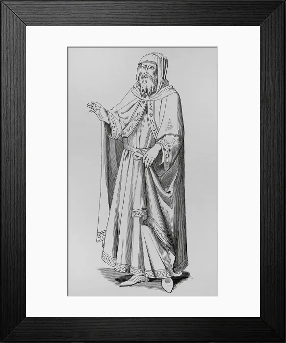 Framed Print : Costume of an Italian Jew in the 15th century, (1878). Creator: Unknown Framed Print : Costume of an Italian Jew in the 15th century, (1878). Creator: Unknown