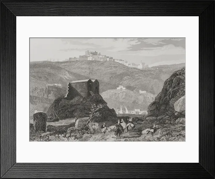 Framed Print : Patmos, 1840. Creator: Aubert Framed Print : Patmos, 1840. Creator: Aubert