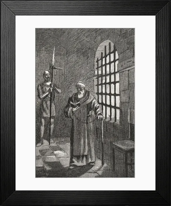 Framed Print : Antipope John XXIII, (c1370-1419) in prison after being deposed in 1415 (1890). Creator: Joan Serra y Pausas Framed Print : Antipope John XXIII, (c1370-1419) in prison after being deposed in 1415 (1890). Creator: Joan Serra y Pausas