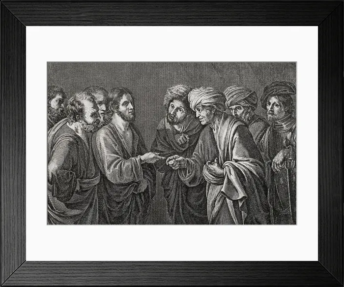 Framed Print : Tribute to Caesar, 1877. Creator: Unknown Framed Print : Tribute to Caesar, 1877. Creator: Unknown