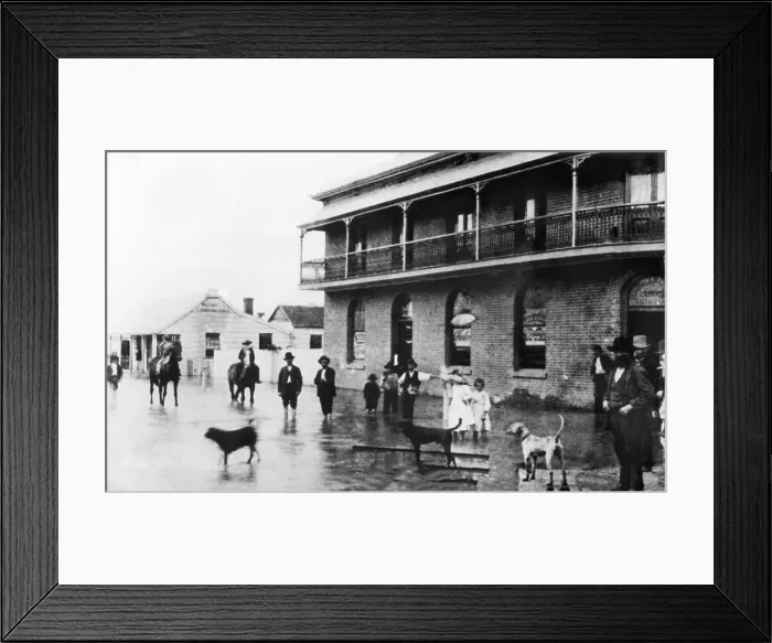 Framed Print : The Waterloo Hotel, Ann Street and Commercial Road, Brisbane, 1893. Creator: Poul C Poulsen Framed Print : The Waterloo Hotel, Ann Street and Commercial Road, Brisbane, 1893. Creator: Poul C Poulsen