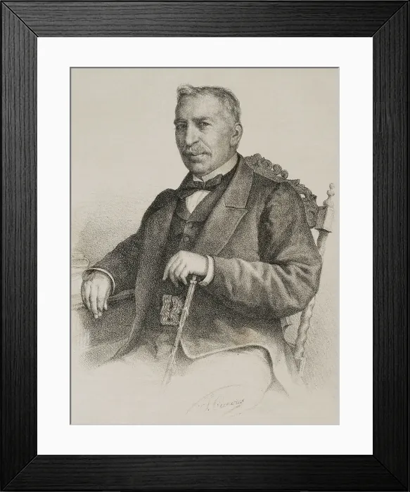 Framed Print : Juan Antonio Zaratiegui Celigueta (1804-1873), Spanish military officer, 1869. Creator: Jose Cuevas Framed Print : Juan Antonio Zaratiegui Celigueta (1804-1873), Spanish military officer, 1869. Creator: Jose Cuevas