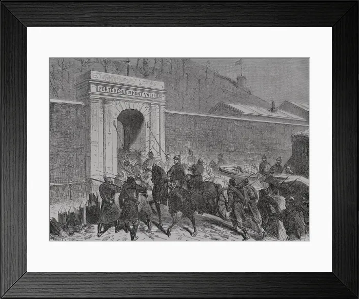 Framed Print : Franco-Prussian War (1870-1871): Entry of the Germans into the Fort Mont-Valerien, Siege of...1871. Creators: Fernando Miranda, Tomas Carlos Capuz Framed Print : Franco-Prussian War (1870-1871): Entry of the Germans into the Fort Mont-Valerien, Siege of...1871. Creators: Fernando Miranda, Tomas Carlos Capuz