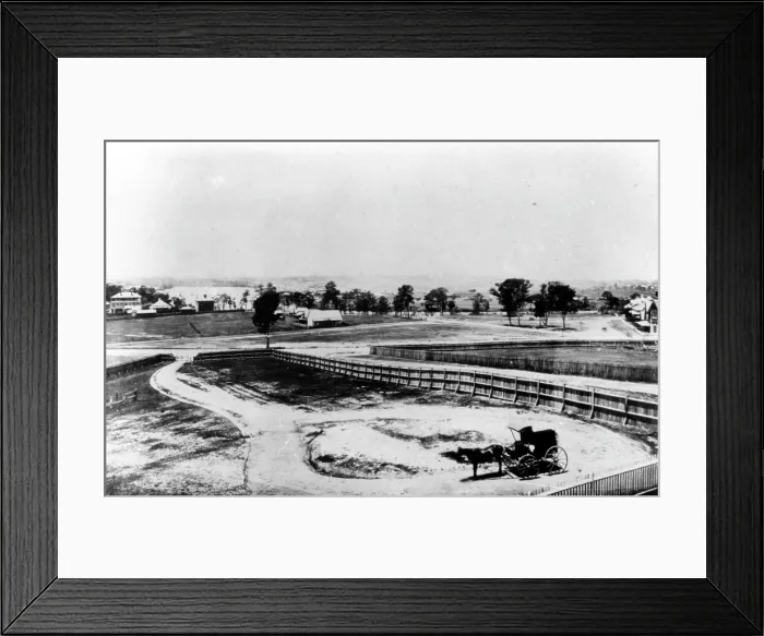 Framed Print : Upper Roma Street with Brisbane River and Milton Reach, c1880s. Creator: Unknown Framed Print : Upper Roma Street with Brisbane River and Milton Reach, c1880s. Creator: Unknown