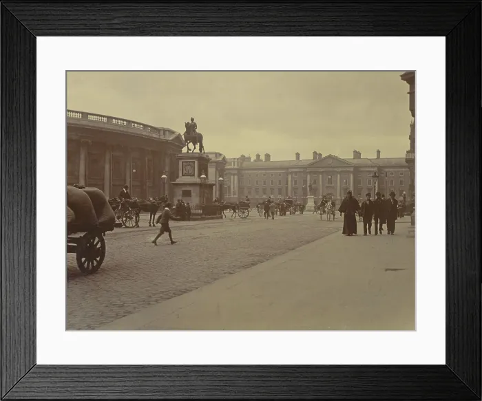 Framed Print : Dame Street scene, College Green, Dublin, Ireland, c1895. Creator: Robert Augustus Henry L'Estrange. Dame Street scene, College Green, Dublin, Ireland, c1895 Framed Print : Dame Street scene, College Green, Dublin, Ireland, c1895. Creator: Robert Augustus Henry L'Estrange. Dame Street scene, College Green, Dublin, Ireland, c1895