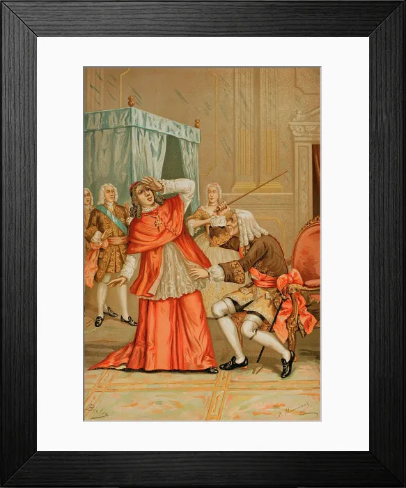 Framed Print : Quarrel between Cardinal Alberoni and the Mayordomo mayor of the King... 1891. Creator: Juan Alaminos Framed Print : Quarrel between Cardinal Alberoni and the Mayordomo mayor of the King... 1891. Creator: Juan Alaminos