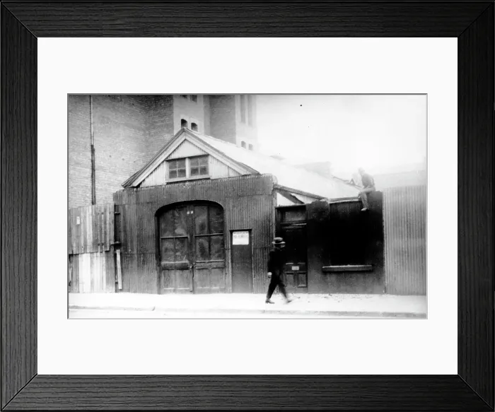 Framed Print : Brisbane's first Fire Station, c1869. Creator: Unknown. Brisbane's first Fire Station, c1869. Creator: Unknown Framed Print : Brisbane's first Fire Station, c1869. Creator: Unknown. Brisbane's first Fire Station, c1869. Creator: Unknown