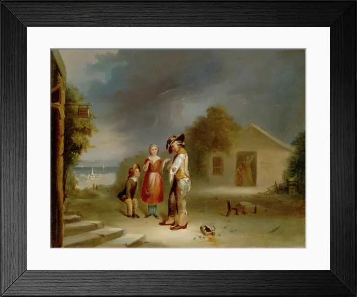 Framed Print : The Drunkard's Plight, 1845. Creator: Robert Seldon Duncanson. The Drunkard's Plight, 1845. Creator: Robert Seldon Duncanson Framed Print : The Drunkard's Plight, 1845. Creator: Robert Seldon Duncanson. The Drunkard's Plight, 1845. Creator: Robert Seldon Duncanson