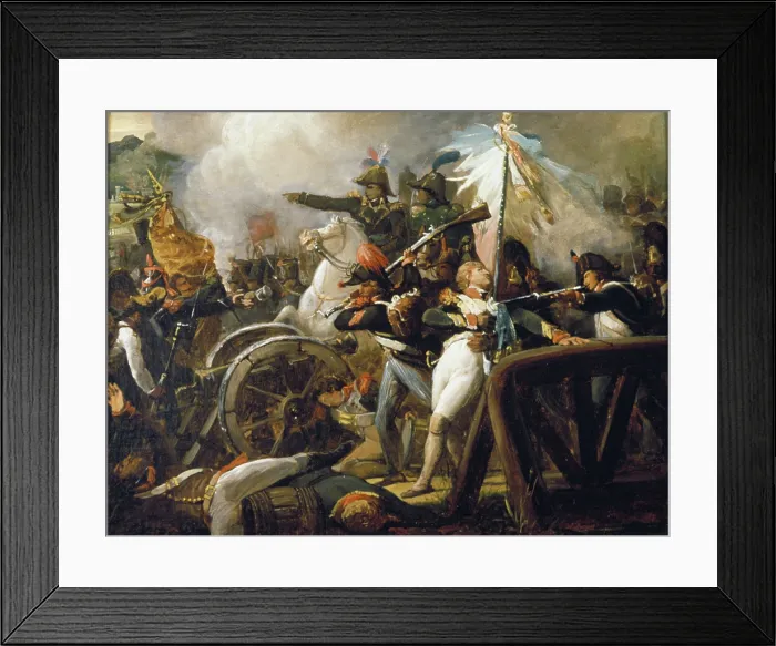 Framed Print : Battle on a Bridge, c1820-1870. Creator: Jean-Victor Schnetz Framed Print : Battle on a Bridge, c1820-1870. Creator: Jean-Victor Schnetz