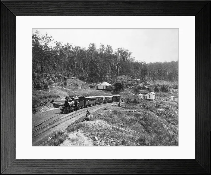 Framed Print : Toowoomba Range Spring Bluff, c1891. Creator: Poul C Poulsen Framed Print : Toowoomba Range Spring Bluff, c1891. Creator: Poul C Poulsen