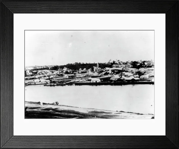 Framed Print : South Brisbane, 1871. Creator: Unknown Framed Print : South Brisbane, 1871. Creator: Unknown