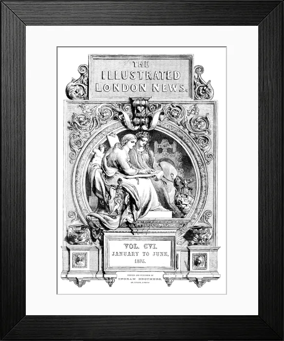 Framed Print : Front page, 'Illustrated London News', January to June, 1895. Creator: Unknown Framed Print : Front page, 'Illustrated London News', January to June, 1895. Creator: Unknown