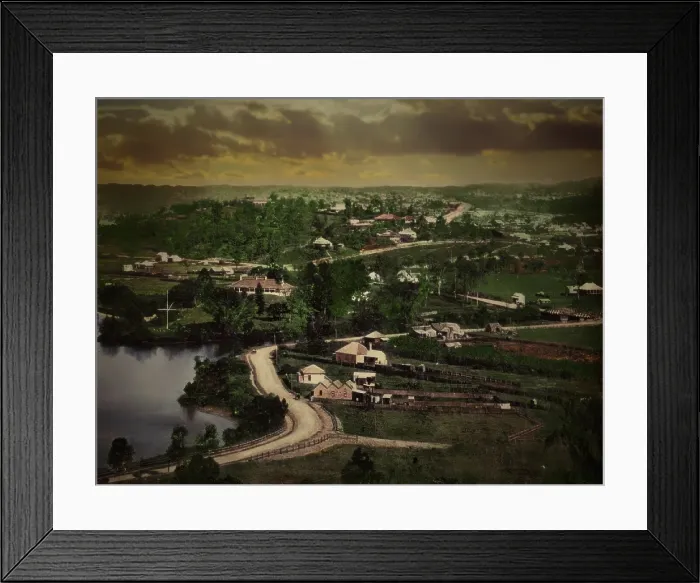 Framed Print : Hamilton Road, Brisbane, looking towards Bowen Hills, 1883. Creator: Unknown Framed Print : Hamilton Road, Brisbane, looking towards Bowen Hills, 1883. Creator: Unknown
