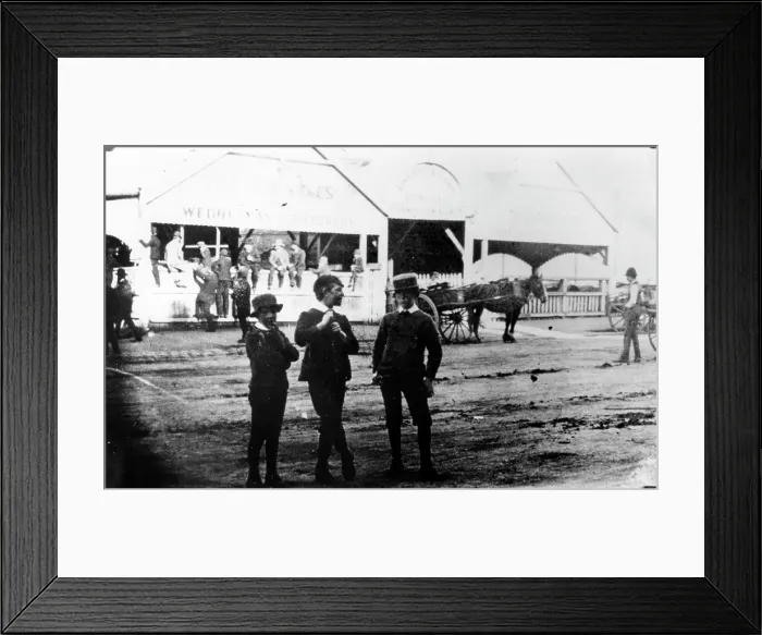 Framed Print : Walker's Sale Yards, c1891. Creator: Unknown. Walker's Sale Yards, c1891. Creator: Unknown Framed Print : Walker's Sale Yards, c1891. Creator: Unknown. Walker's Sale Yards, c1891. Creator: Unknown