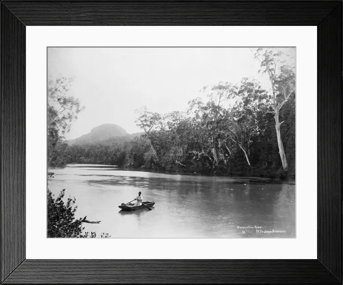Framed Print : Maroochy River, 1894. Creator: Poul C Poulsen Framed Print : Maroochy River, 1894. Creator: Poul C Poulsen