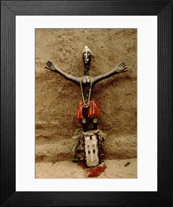 Framed Print : Wooden mask, Pays Dogon, Mali, 1990. Creator: Amanda Waite Framed Print : Wooden mask, Pays Dogon, Mali, 1990. Creator: Amanda Waite