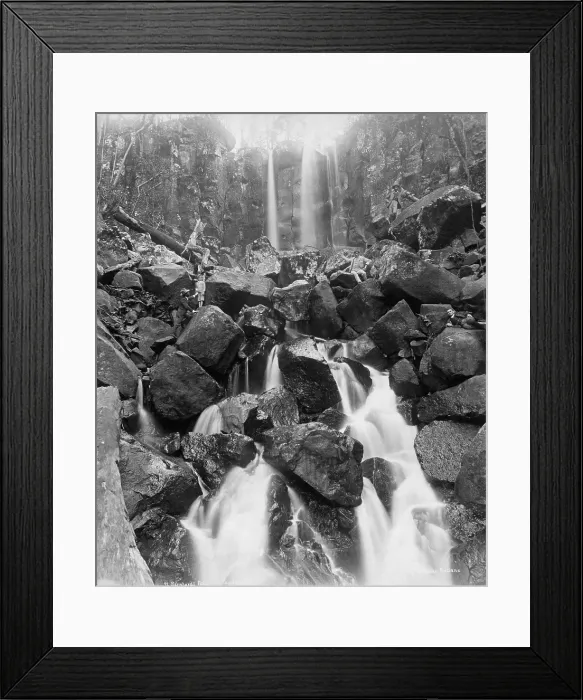 Framed Print : Mt Tamborine St Bernard Falls, 1894. Creator: Poul C Poulsen Framed Print : Mt Tamborine St Bernard Falls, 1894. Creator: Poul C Poulsen