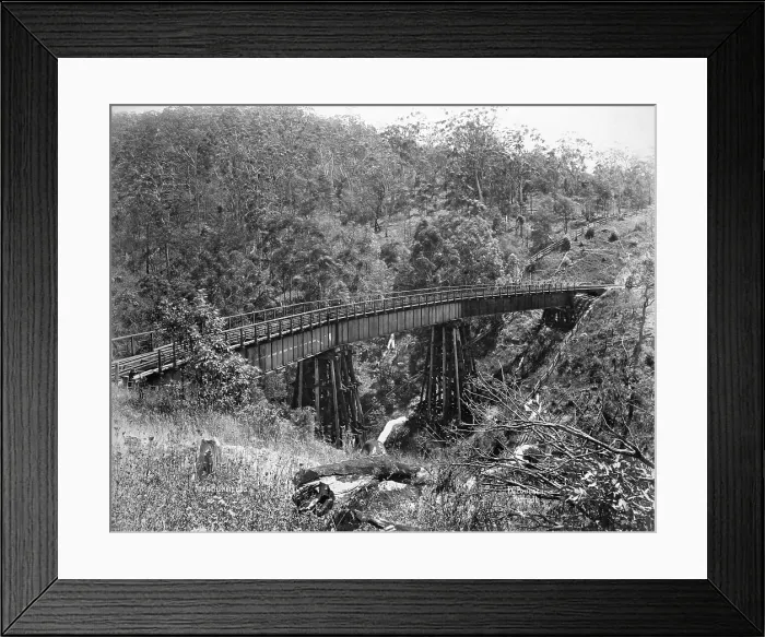 Framed Print : Toowoomba Range near Highfields, c1894. Creator: Poul C Poulsen Framed Print : Toowoomba Range near Highfields, c1894. Creator: Poul C Poulsen