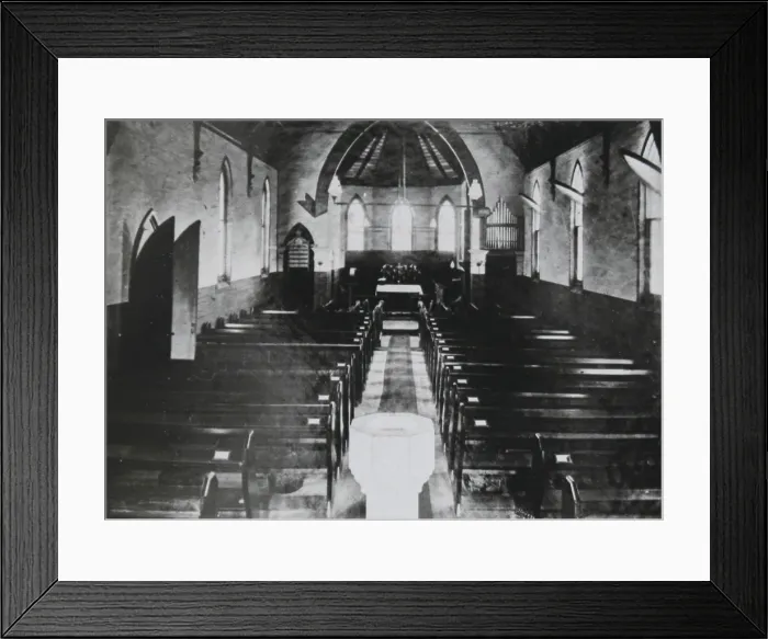 Framed Print : Interior of St. Clement's Church, Mosman, c1890. Creator: Unknown. Interior of St. Clement's Church, Mosman, c1890. Creator: Unknown Framed Print : Interior of St. Clement's Church, Mosman, c1890. Creator: Unknown. Interior of St. Clement's Church, Mosman, c1890. Creator: Unknown