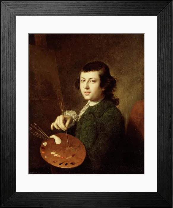 Framed Print : Portrait of an Artist, c1765. Creator: Henry Benbridge Framed Print : Portrait of an Artist, c1765. Creator: Henry Benbridge