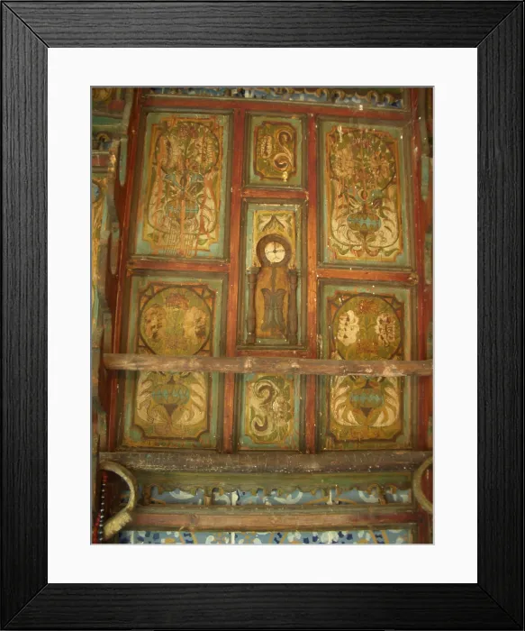 Framed Print : Painted wood interior, Dar Essid Museum, Sousse, Tunisia, 2009. Creator: Amanda Waite Framed Print : Painted wood interior, Dar Essid Museum, Sousse, Tunisia, 2009. Creator: Amanda Waite