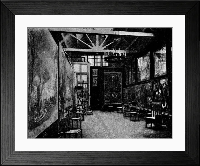 Framed Print : Sir E. Burne-Jones's studio, 1895. Creator: Unknown. Sir E. Burne-Jones's studio, 1895. Creator: Unknown Framed Print : Sir E. Burne-Jones's studio, 1895. Creator: Unknown. Sir E. Burne-Jones's studio, 1895. Creator: Unknown