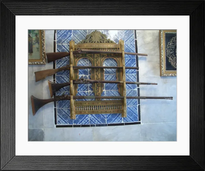 Framed Print : Guns, Dar Essid Museum, Sousse, Tunisia, 2009. Creator: Amanda Waite Framed Print : Guns, Dar Essid Museum, Sousse, Tunisia, 2009. Creator: Amanda Waite