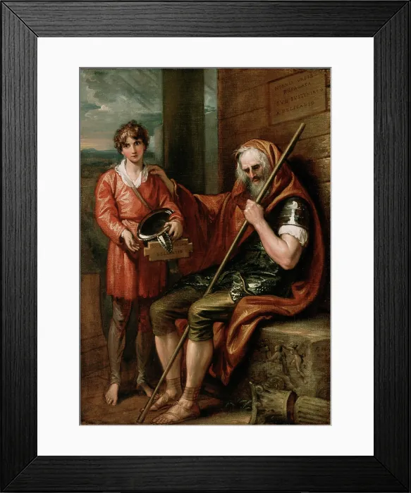 Framed Print : Belisarius and the Boy, 1802. Creator: Benjamin West Framed Print : Belisarius and the Boy, 1802. Creator: Benjamin West