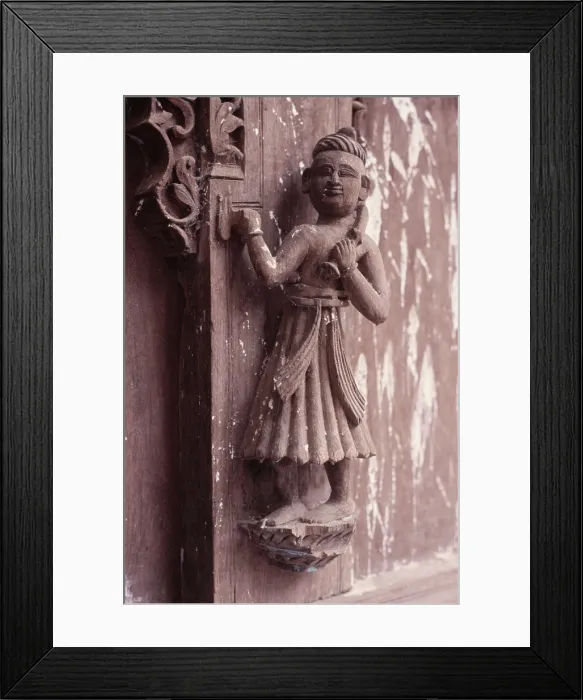 Framed Print : Wooden carving, Udaipur, India, 1988. Creator: Amanda Waite Framed Print : Wooden carving, Udaipur, India, 1988. Creator: Amanda Waite