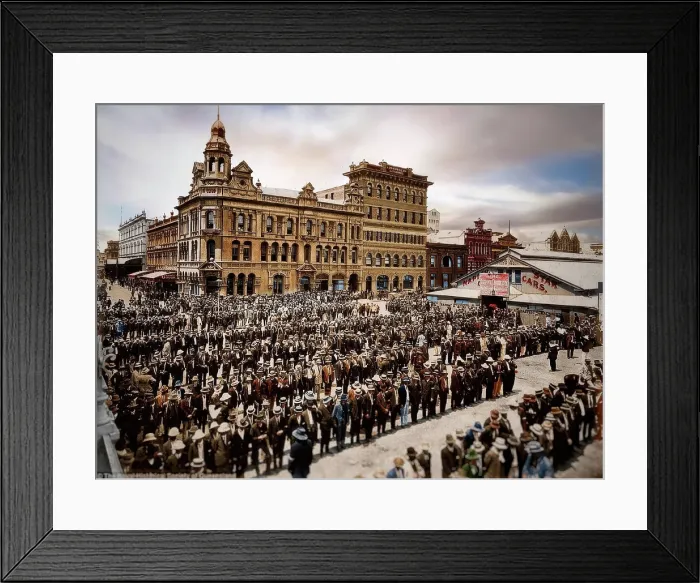Framed Print : General Strike, 1912. Creator: Unknown Framed Print : General Strike, 1912. Creator: Unknown