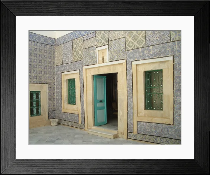 Framed Print : Tiled courtyard, Dar Essid Museum, Sousse, Tunisia, 2009. Creator: Amanda Waite Framed Print : Tiled courtyard, Dar Essid Museum, Sousse, Tunisia, 2009. Creator: Amanda Waite