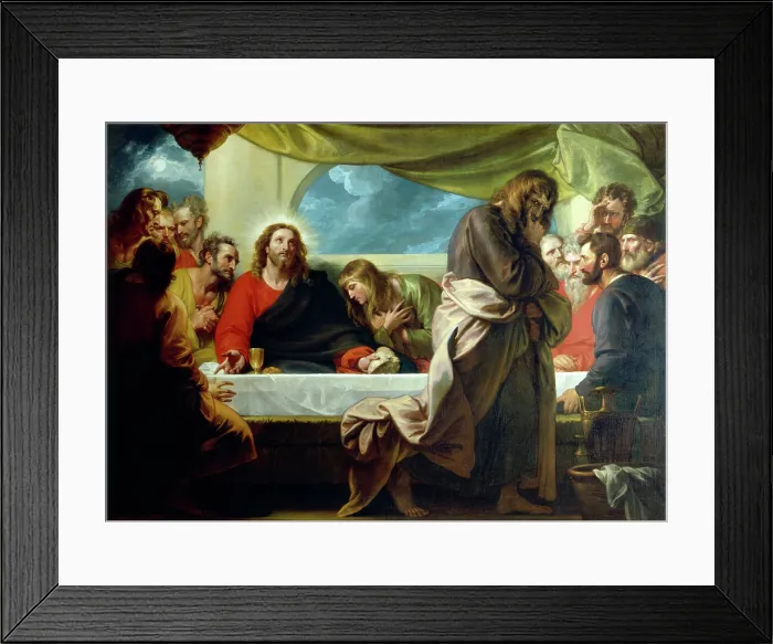 Framed Print : The Last Supper, 1786. Creator: Benjamin West Framed Print : The Last Supper, 1786. Creator: Benjamin West